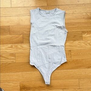 Abercrombie & Fitch off white Soft AF Collection Ribbed Bodysuit